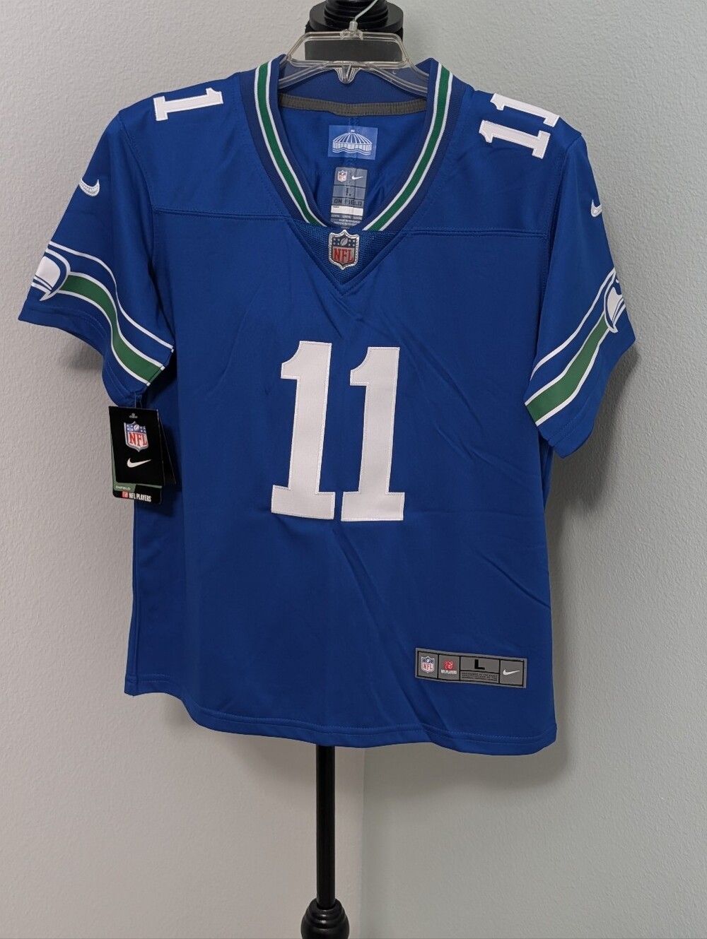 Nike Seattle Seahawks Jaxon Smith-Njigba #11 Youth L 14/16 Royal Jersey NWT